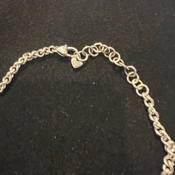 Brighton Silver Chain Necklace Design Amethyst - Amber - Cabochon Pendant - Picture 4 of 5